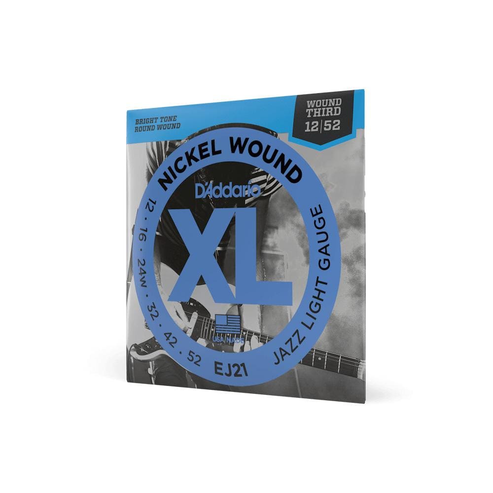 daddario electric guitar strings d'addario ej21 xl jazz lite electric guitar string set