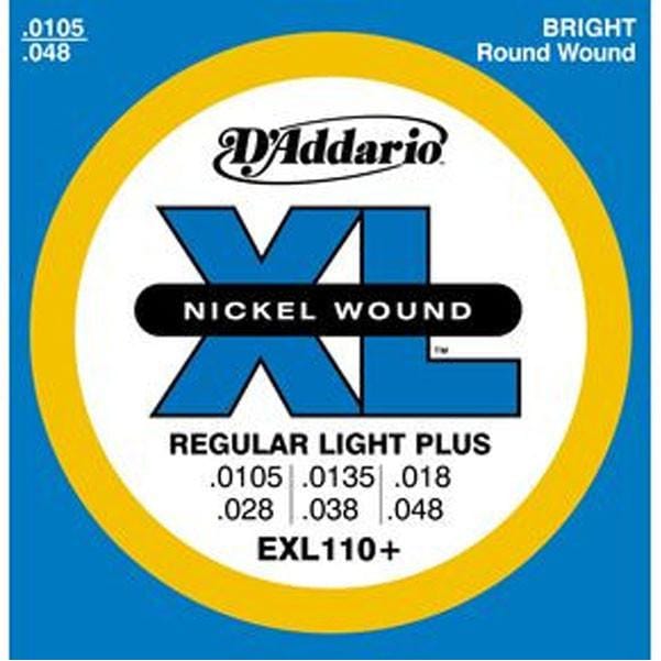 daddario electric guitar strings d'addario exl110+ xl 010 electric guitar strings