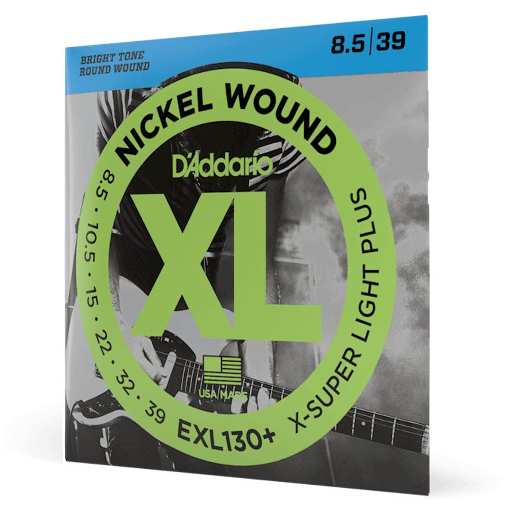 daddario electric guitar strings d'addario exl130 electric guitar strings, nickel wound .08 - .38