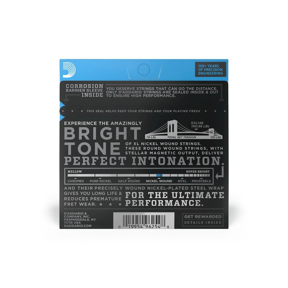 daddario electric guitar strings d'addario exl148 xl extra heavy electric guitar string set