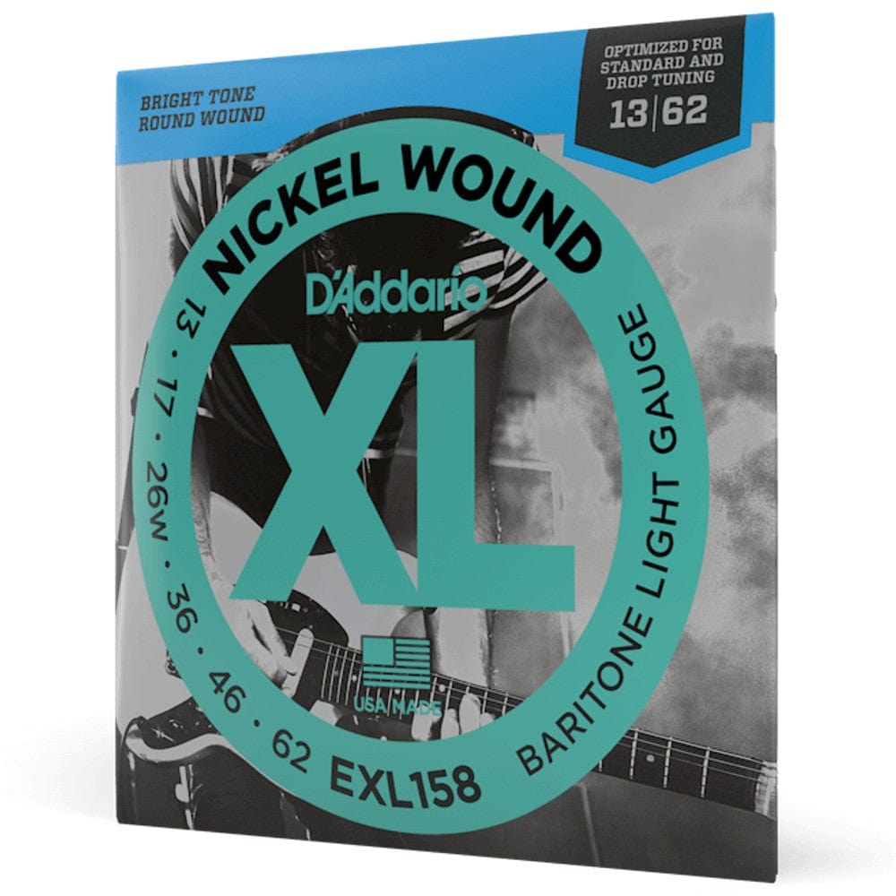 daddario electric guitar strings d'addario exl158 light baritone electric guitar strings