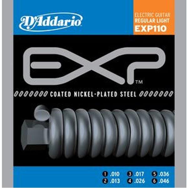daddario electric guitar strings d'addario exp110 coated electric regular light guitar strings