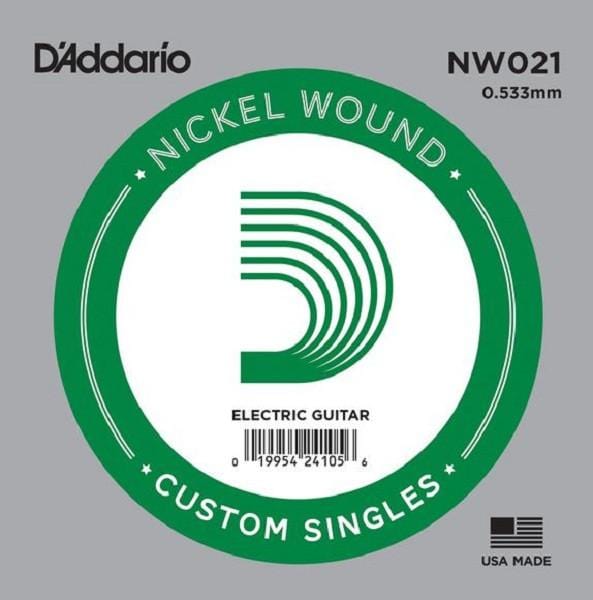 daddario electric guitar strings d'addario nw021 nickel wound electric guitar single