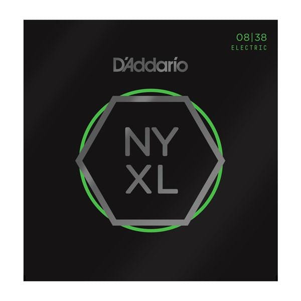 daddario electric guitar strings d'addario nyxl0838 electric guitar strings - extra super light 08-38