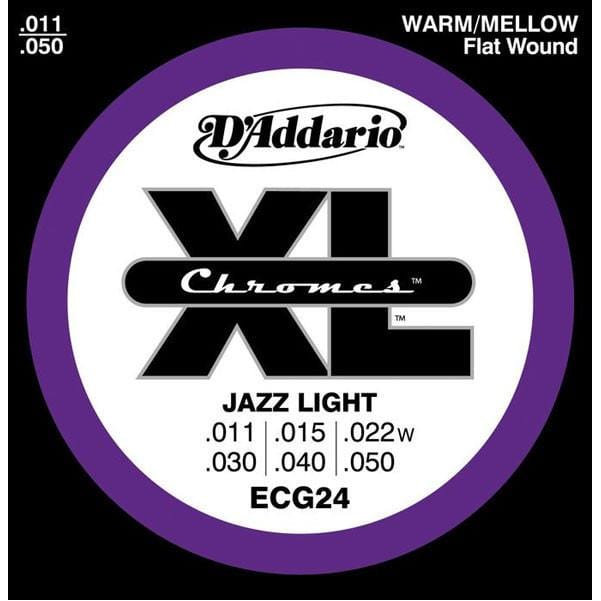 daddario electric guitar strings d'addario xl jazz light electric guitar strings ecg24 flatwound