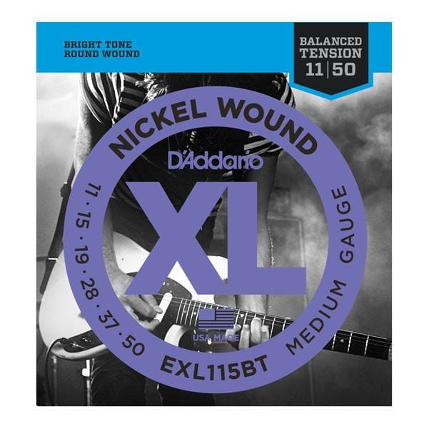 daddario electric guitar strings daddario exl115bt nickel wound medium electric guitar strings