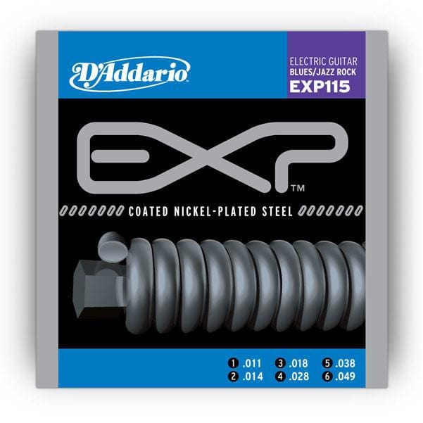 daddario electric guitar strings daddario exp115 coated electric blues/jazz rock guitar strings