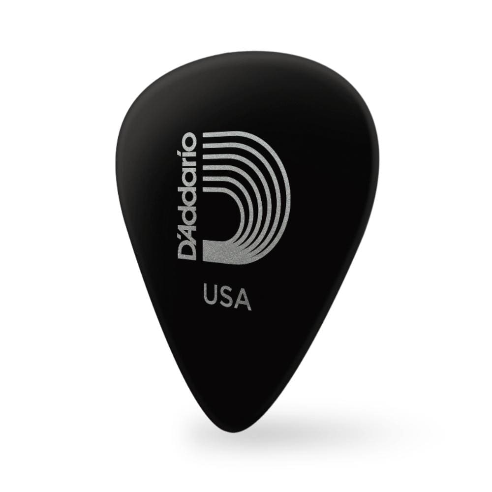 daddario picks d'addario classic celluloid black 0.50mm light gauge guitar pick #pack_pack-of-25