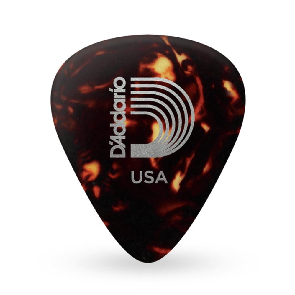 daddario picks pack of 10 d'addario classic celluloid shell color 0.50mm light gauge guitar pick