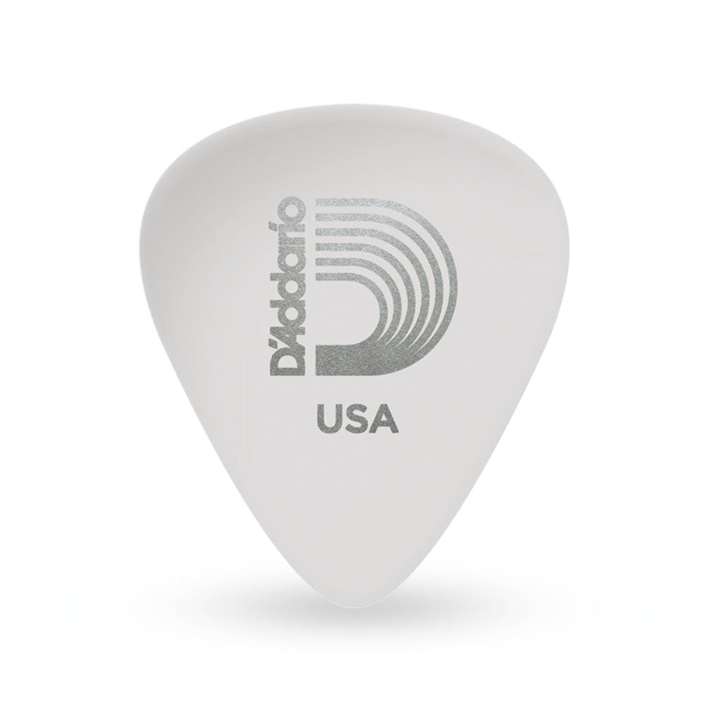DAddario Picks Pack of 10 D'Addario Classic Celluloid White 0.50mm Light Gauge Guitar Pick