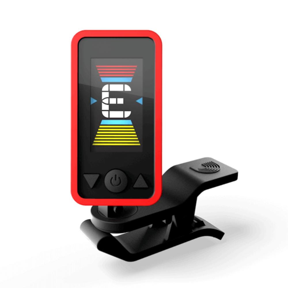 DAddario Tuners Red D'Addario Planet Waves PW-CT-17 Eclipse Chromatic Headstock Tuner
