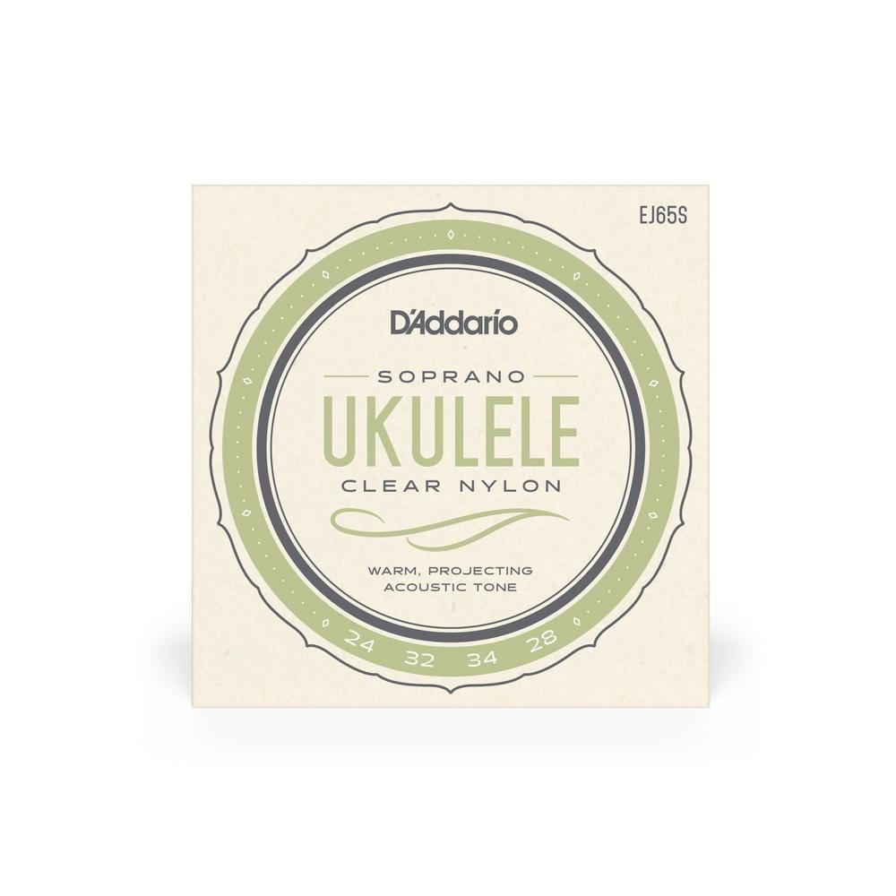 daddario ukulele strings d'addario ej65s soprano ukulele string set