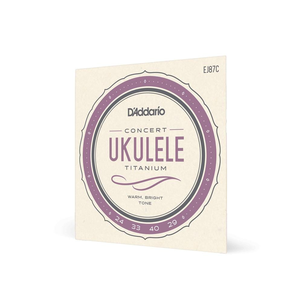 daddario ukulele strings d'addario ej87c concert ukulele string set