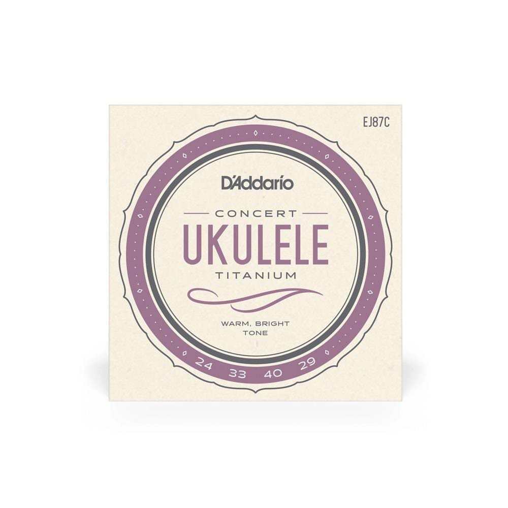 daddario ukulele strings d'addario ej87c concert ukulele string set