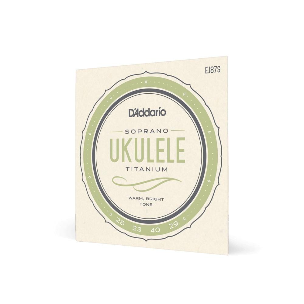 daddario ukulele strings d'addario ej87s soprano ukulele string set