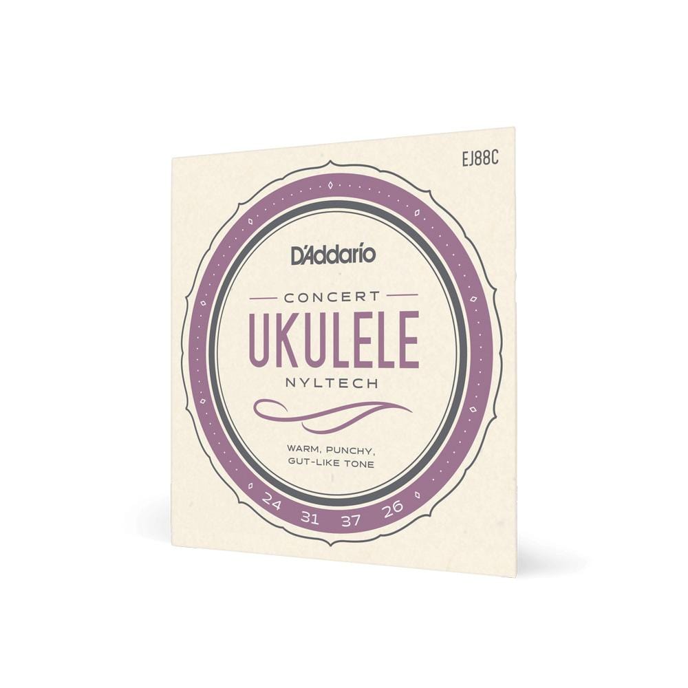 daddario ukulele strings d'addario ej88c concert ukulele string set