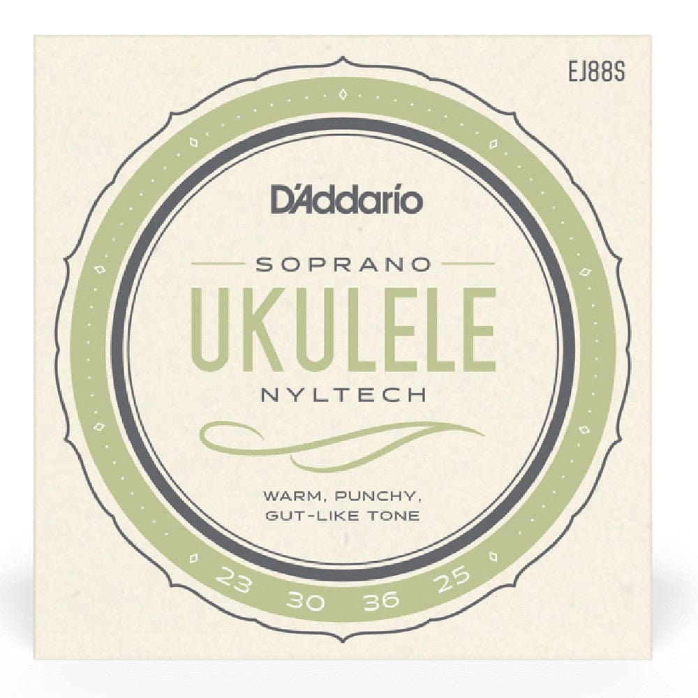 daddario ukulele strings d'addario ej88s nyltech soprano ukulele strings
