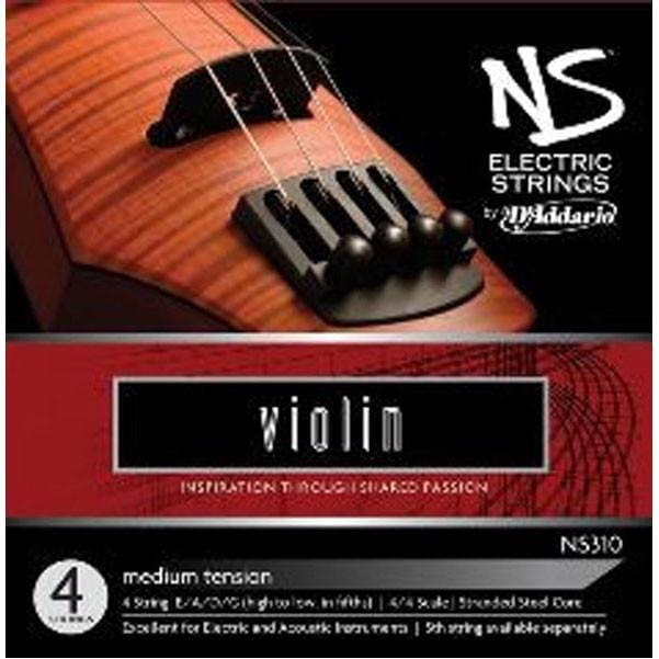 daddario violin strings d'addario ns electric-set ns310 violin string