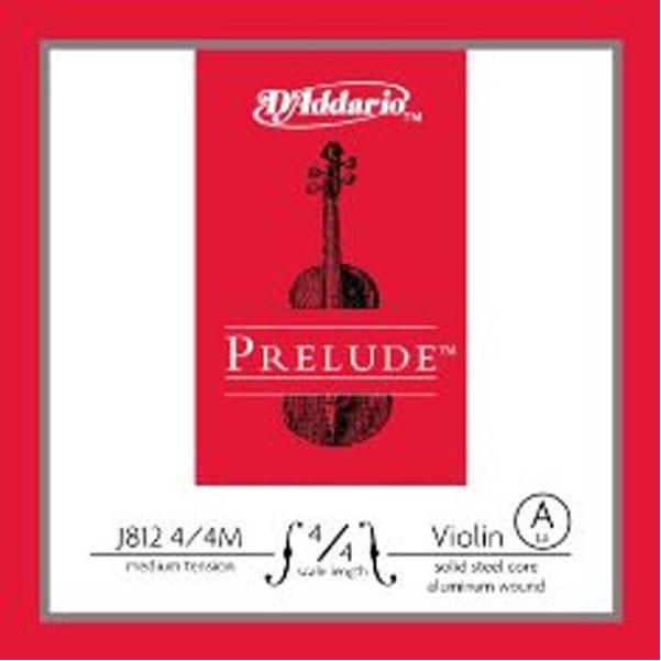 daddario violin strings d'addario prelude medium-a j812 4/4m violin strings