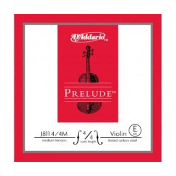 daddario violin strings d'addario prelude medium-e j811 4/4m violin string