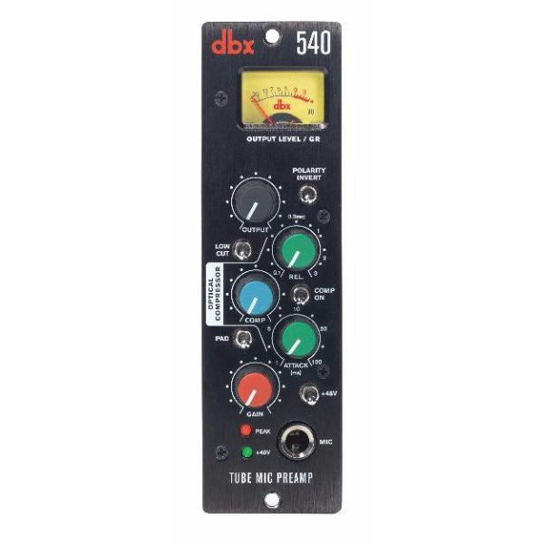 dbx Pro Pre Amps dbx Pro 500 Series 540 Tube Mic Preamp with Optical Compressor
