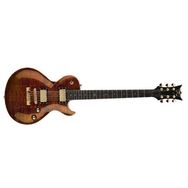 dbz guitars electric guitars dbz bolfm-tge bolero fm premier series guitar tigera eye finish