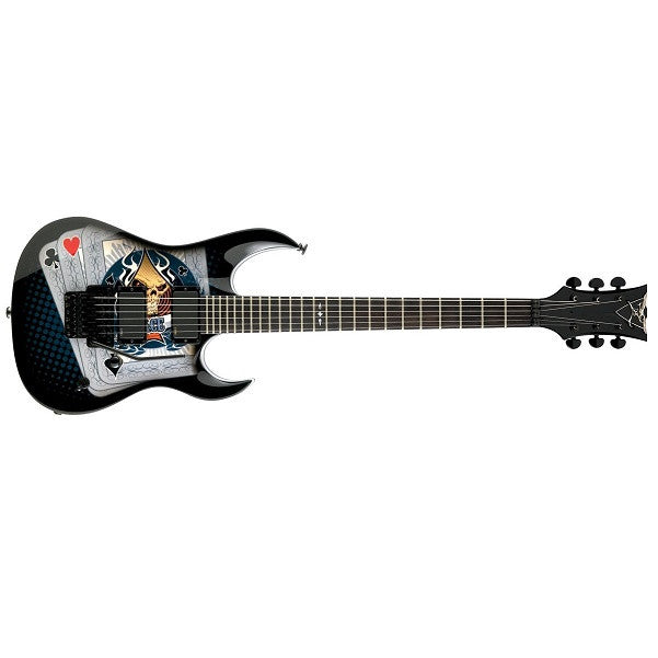 dbz guitars electric guitars dbz guitars halcyon gx electric guitar - death dealer