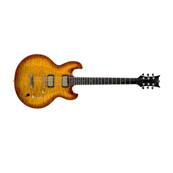 dbz guitars electric guitars dbz guitars imperial qm electric guitar - honeyburst