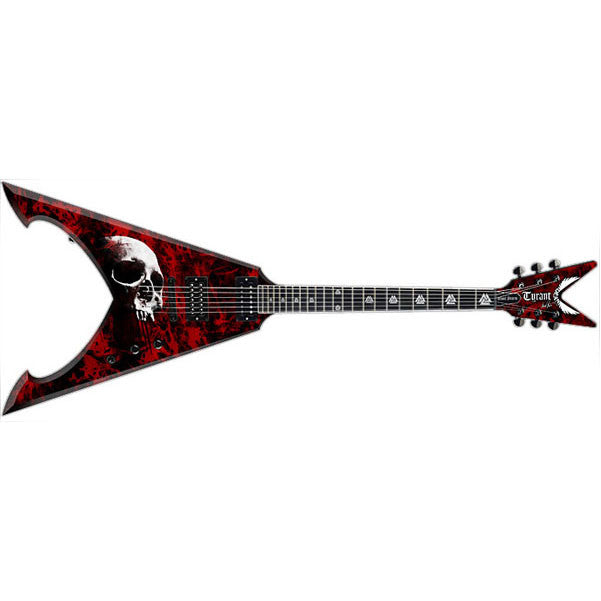dean electric guitars dean electric guitar michael amott signature tyrant - bloodstorm