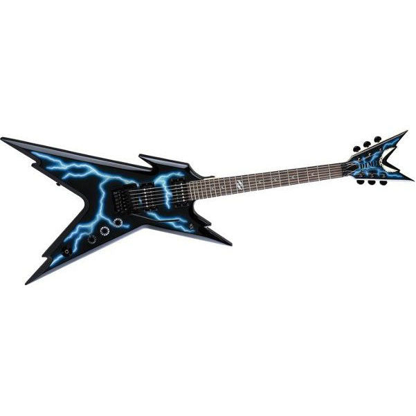 dean electric guitars dean rzr-db-f-ltng razorback db floyd lighting electric guitar