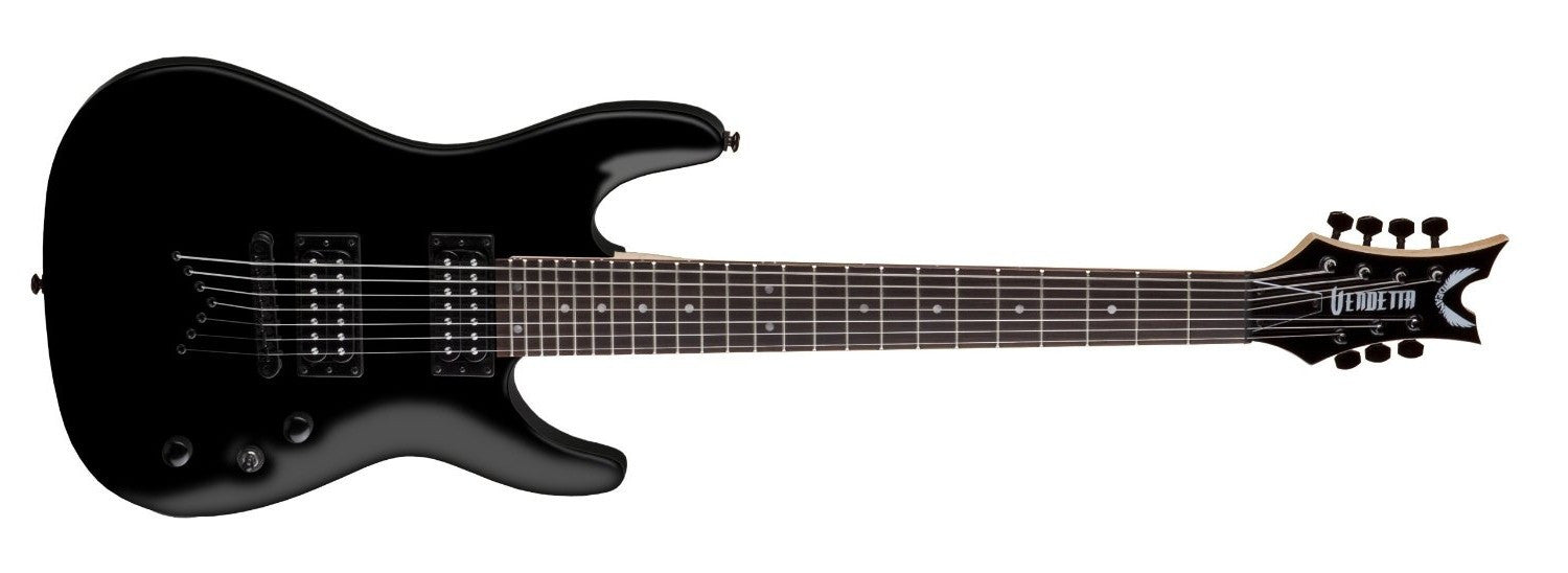 dean electric guitars dean vn1.7 vendetta string solid-body electric guitar classic black