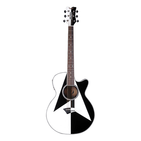 dean electro acoustic guitars dean guitar performer michael schenker cutaway electro acoustic guitar - schenker custom graphic