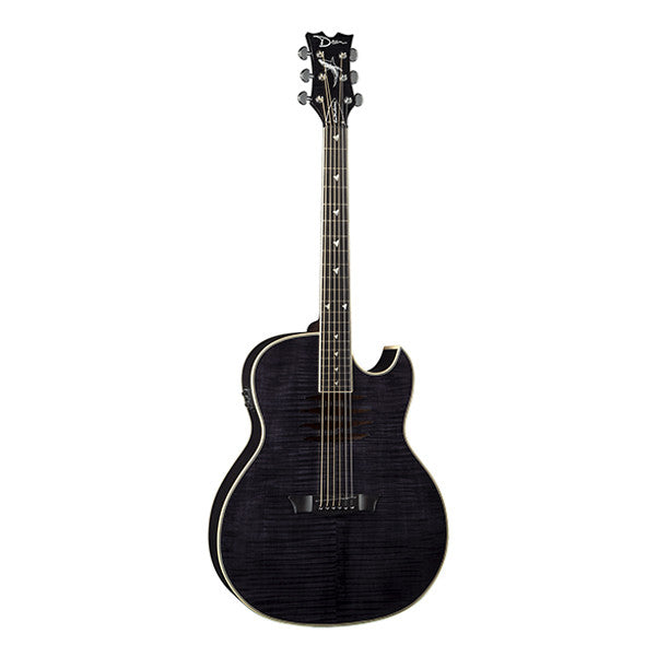 dean electro acoustic guitars dean guitars dave mustaine mako cutaway electro acoustic guitar - translucent black