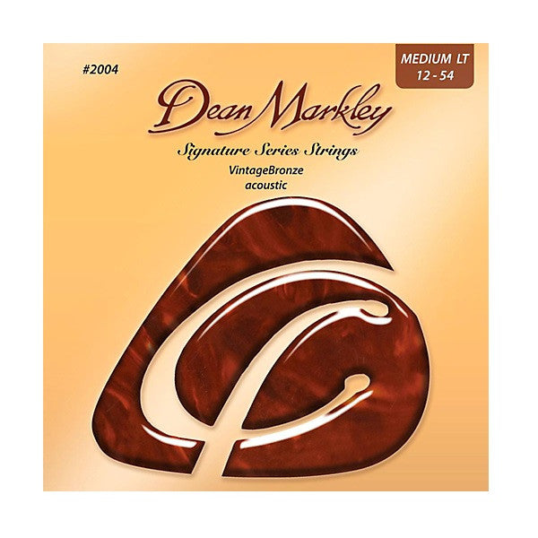 dean markley acoustic guitar strings dean markley 2004 acoustic guitar strings - vintage bronze 12-54