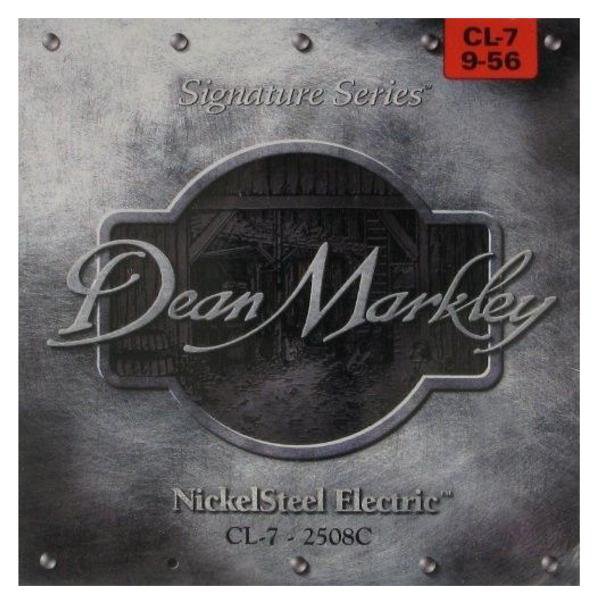 dean markley electric guitar strings dean markley 2508c nickelsteel 7-string electric guitar strings signature series -9-56