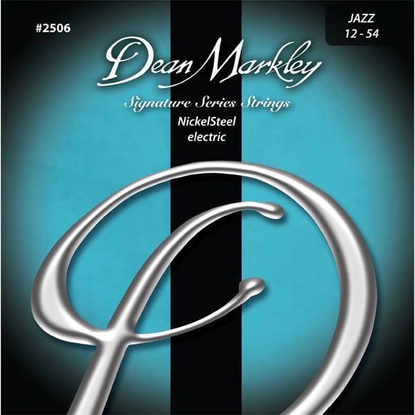 dean markley electric guitar strings dean markley dm2506 jazz nickelsteel 6-string electric guitar strings - 12 - 54