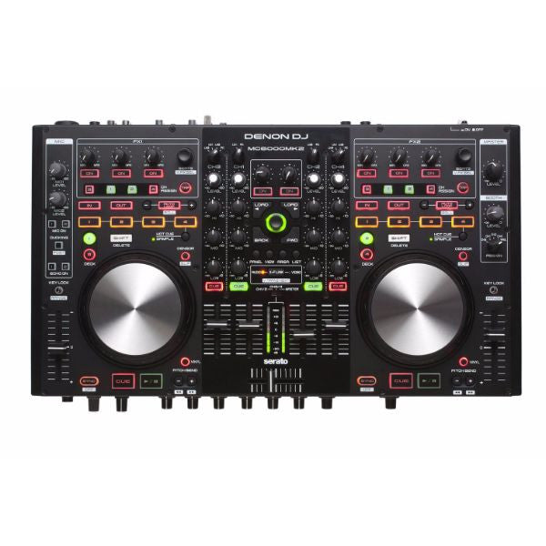 denon dj controller interfaces denon dj mc6000mk2 professional digital mixer & controller