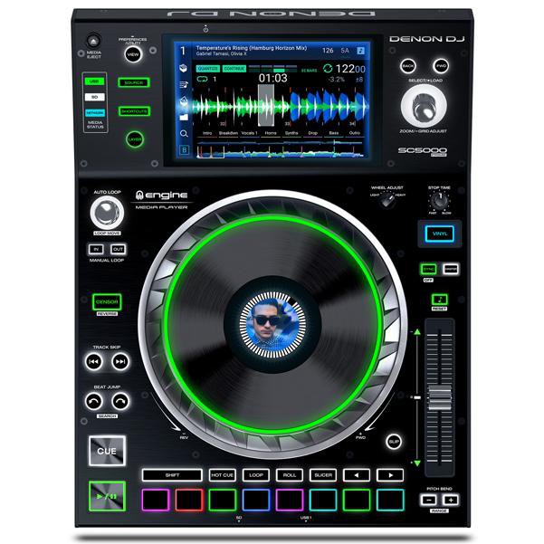 denon dj controller interfaces denon sc5000 prime professional dj controller interface