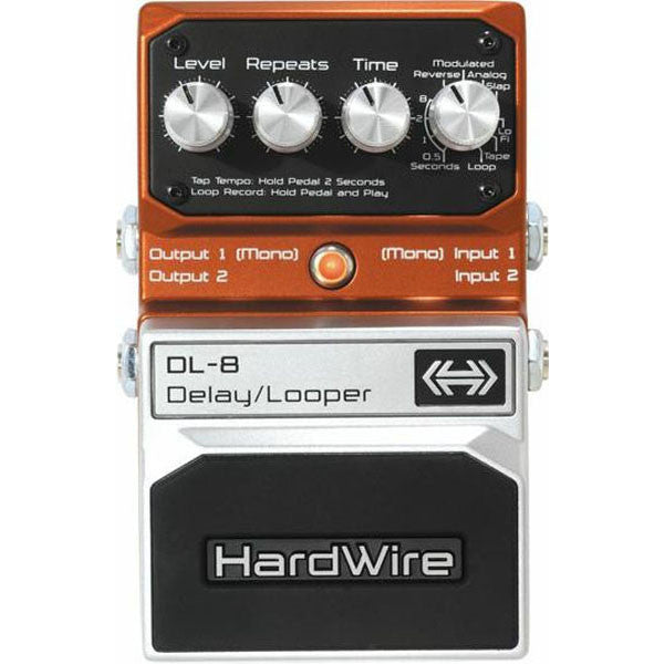 digitech effect pedals digitech hardwire dl-8 delay/looper guitar effects pedal
