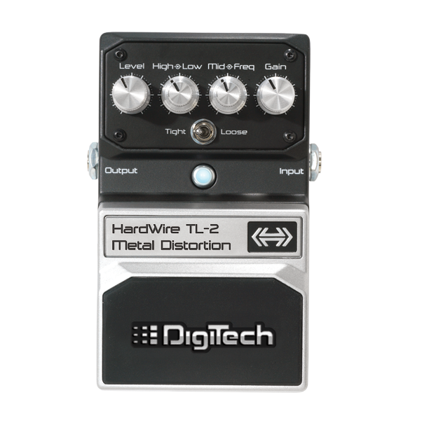 digitech effect pedals digitech hardwire series tl-2 metal distortion guitar pedal