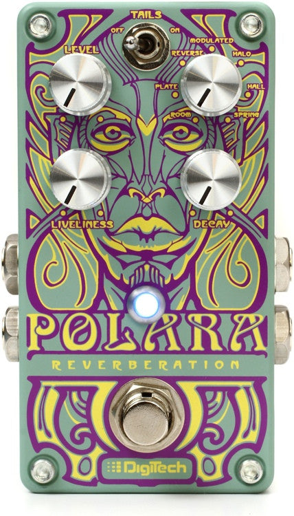 digitech effect pedals digitech polara stereo reverb pedal