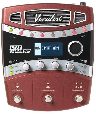 digitech effect pedals digitech vlhm-v-01 vocalist live harmony