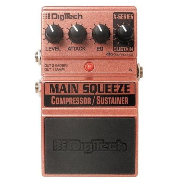 digitech effect pedals digitech xms main squeeze compressor - sustainer pedal