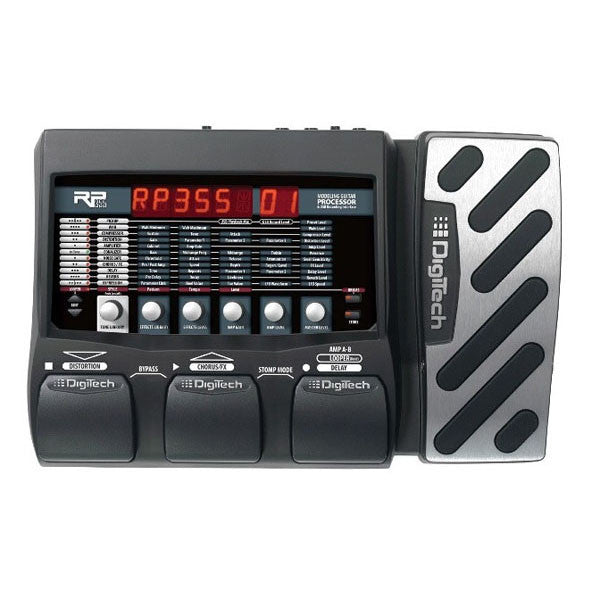 digitech guitar processors digitech rp355 guitar multi-effects pedal