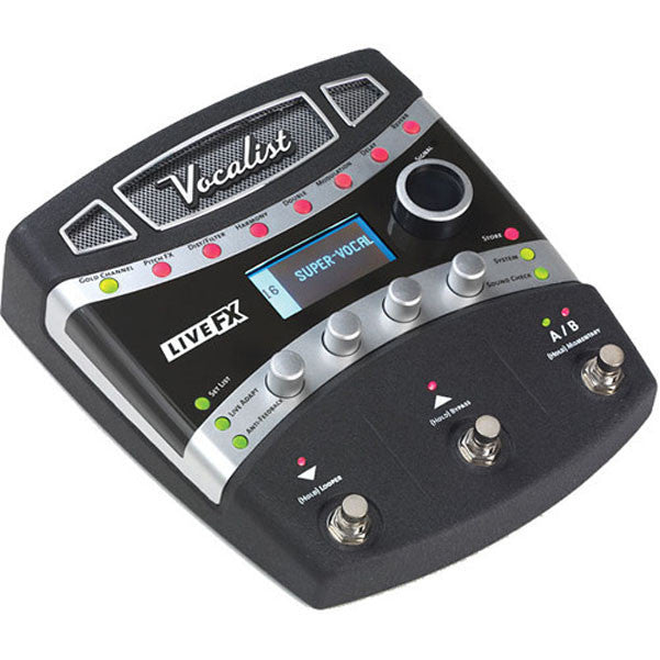digitech voice processors digitech fxvlfx04 vocalist live fx foot-pedal vocal processor