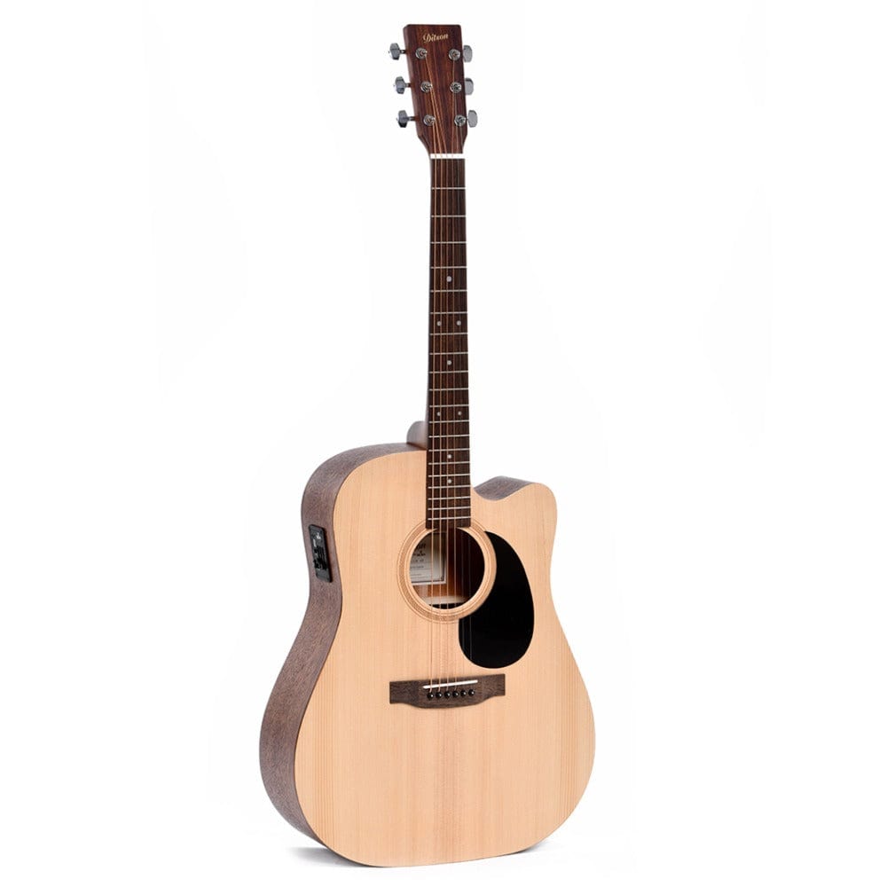 ditson electro acoustic guitars ditson dc 10e electro acoustic guitar #color_natural
