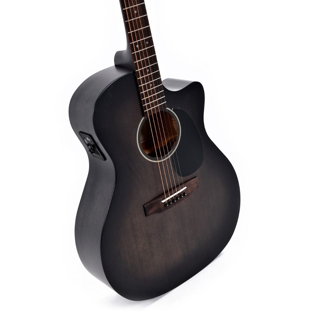 ditson electro acoustic guitars ditson gc 10e tbk cutaway electro acoustic guitar