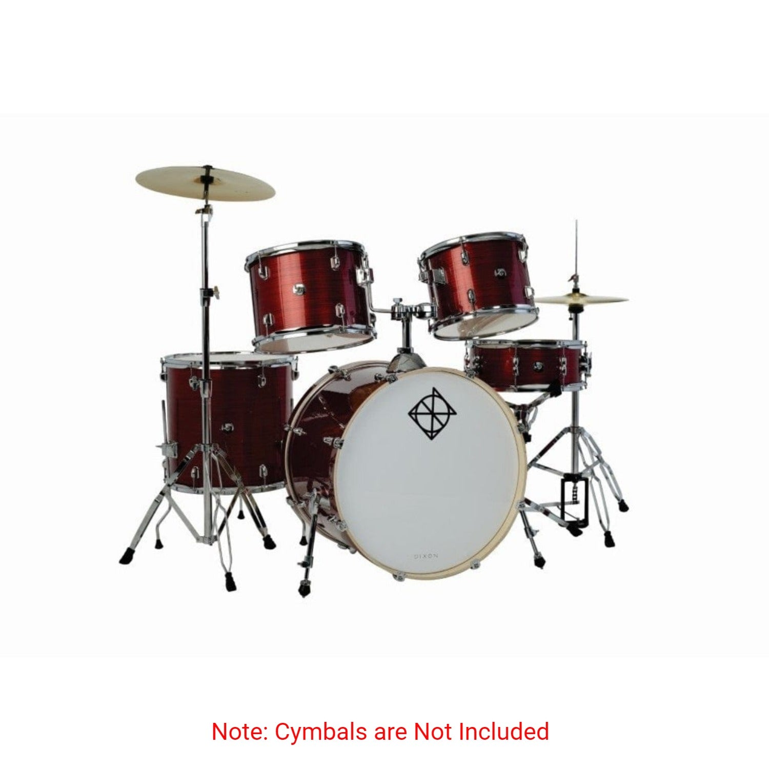 Dixon Acoustic Drum Kits Dixon Drums Spark Standard Series 5 Piece Acoustic Drum Kit with Hardware