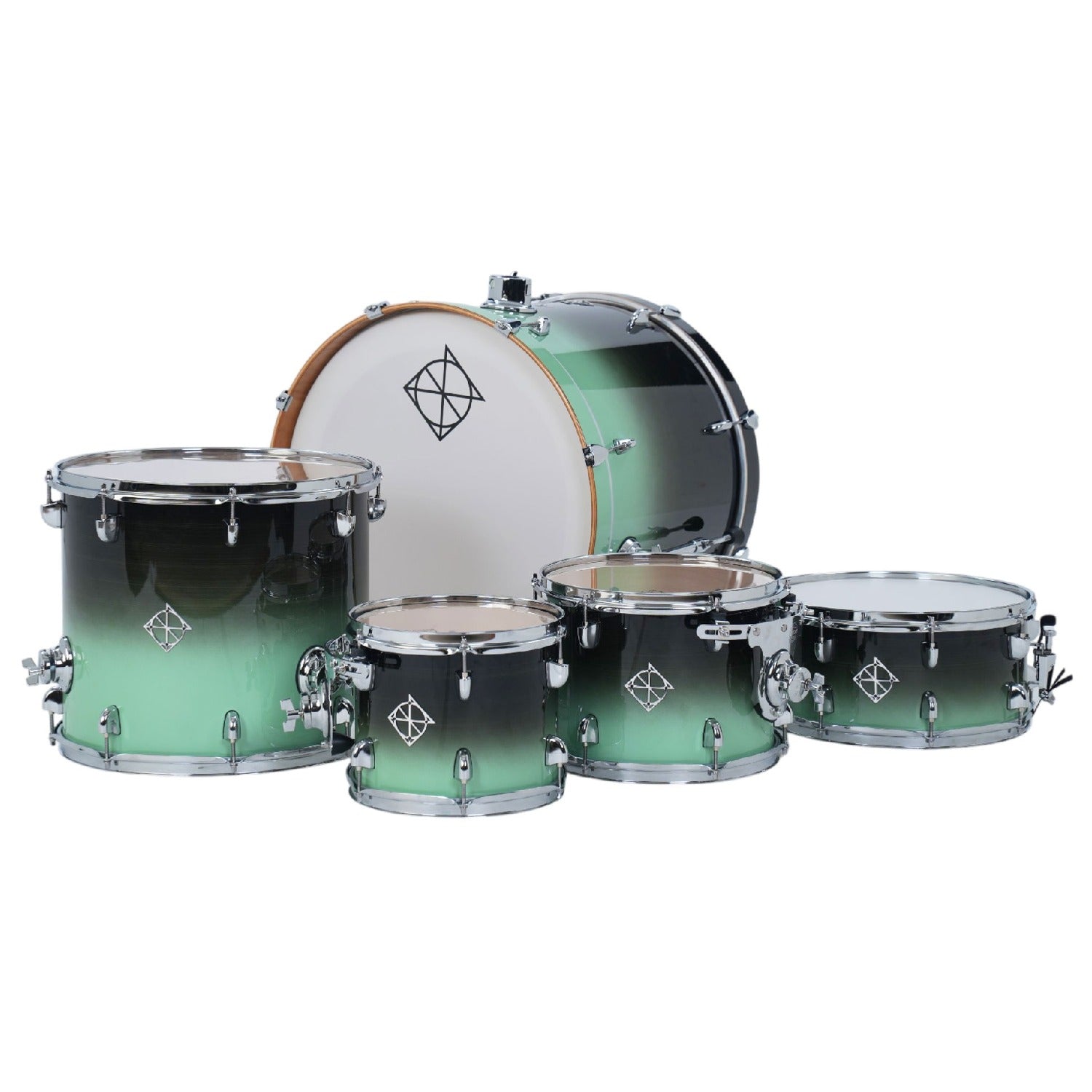 Dixon Acoustic Drum Kits Dixon Fuse 5 Piece Maple Gloss Acoustic Drum Kit