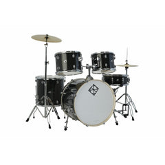 Dixon Acoustic Drum Kits Misty Black Dixon Drums Spark Standard Series 5 Piece Acoustic Drum Kit with Hardware
